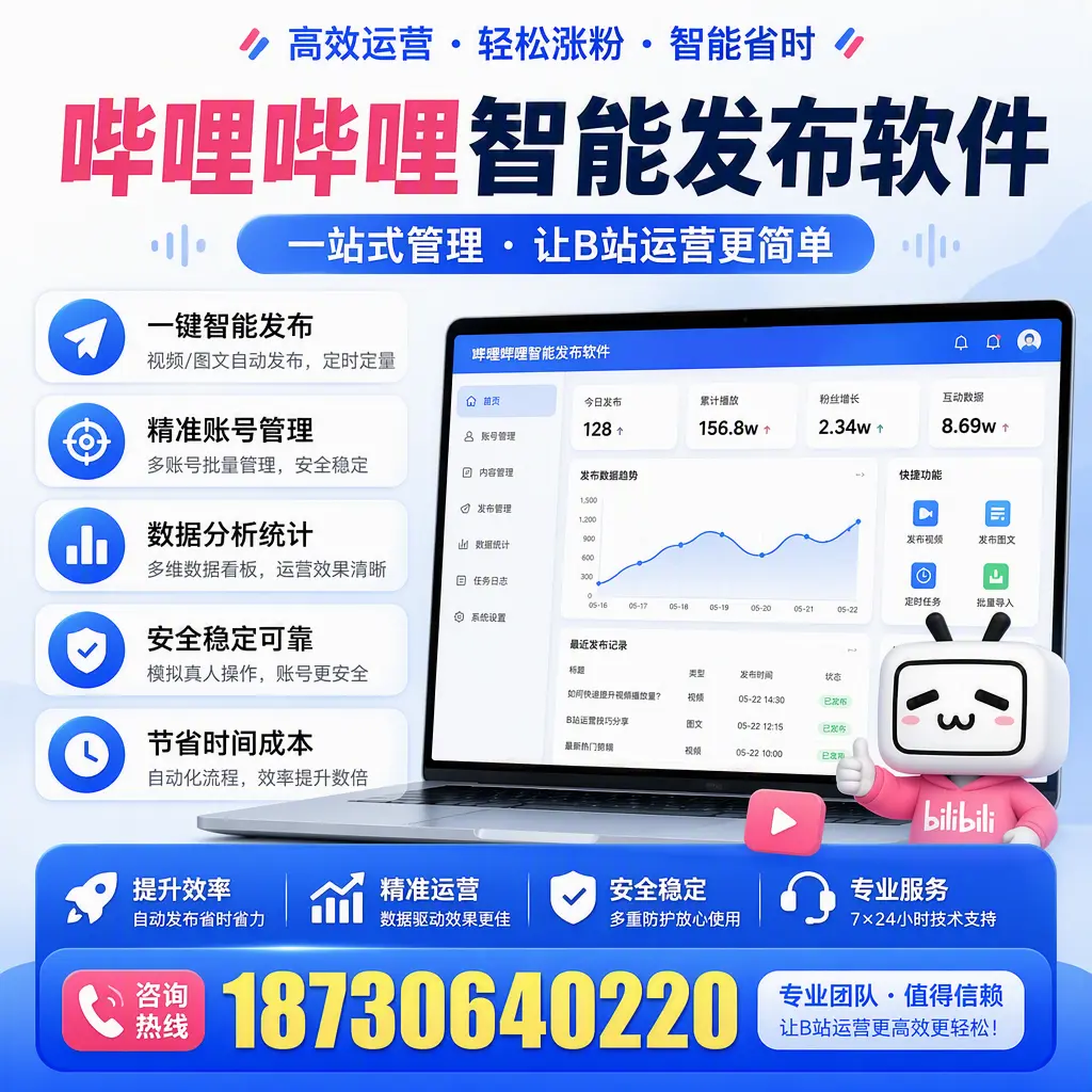 哔哩哔哩智能发布软件的最新功能：在 临沂 助力内容传播
